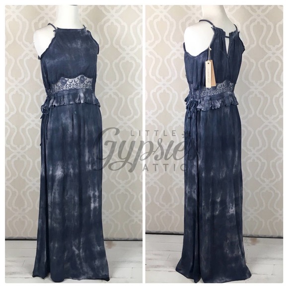 Mustard Seed Mineral Wash and Lace Maxi - Picture 5 of 10